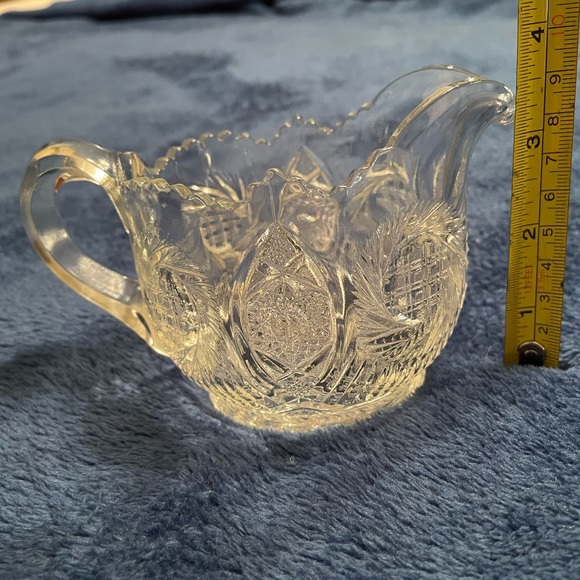 EAPG Crystal Creamer - ARTCUT LINE c1913 - Picture 6 of 6